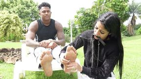 KYLE - Worship my feet, my devoted slut!