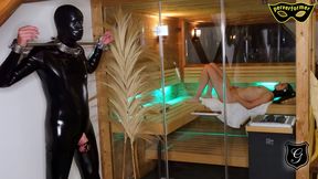 Multiday BDSM Session in the Hotel Gutshof Part 7: Slave Training in the Sauna (720p)