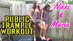Nikki - Maria - Public Trample Workout