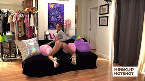 bts - alexis tae turns up the heat in a sensual photoshoot!
