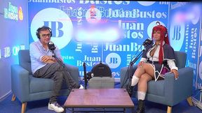 multiple orgasms of evybubbles cosplay riding the sybian on juan bustos podcast