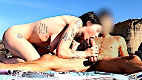 Beach Babe Sees Hot Dick&#x1F346;, Can't Resist Fucking It Good and Hard