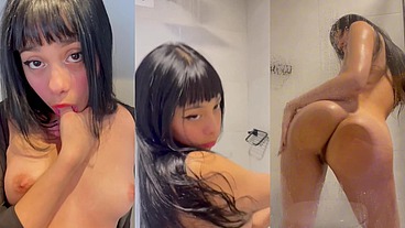 Giving myself pleasure while I take a shower