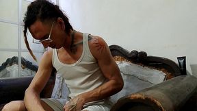 con ropa se consuela y eyacula con cautela: raba erre pro