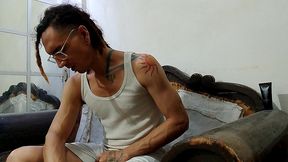 con ropa se consuela y eyacula con cautela: raba erre pro