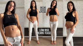 JOI in Low Rise Jeans - Belly Tease & Cum Countdown