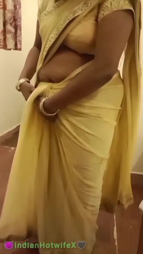 Desi South Indian Tamil Naughty Wife Teases Her Cuckold Hubby