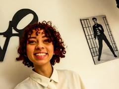 Curly Redhead Latina Exited For Casting