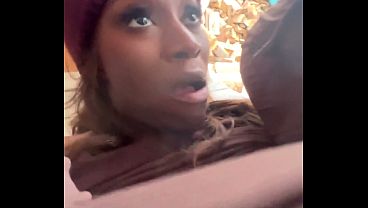 Blowjobs in the backyard! Big Dick Trans Girl Vanniall Seduces Wood Hauler For Outdoor Oral &amp_ Hard Anal Pounding