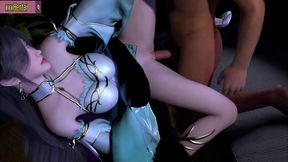 Young Lady Want to Fuck a Big Cock - 3D Animation