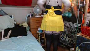Sissy Bitch Teases shaking its fat ass and playing with boobs