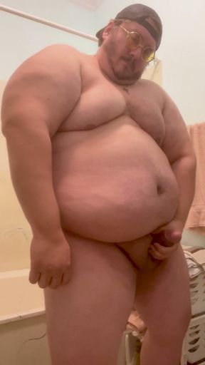 Monster Chub Bear Burly Chub Enjoying His Thick Weighty Body   Clip 1