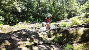 Surprise MILF gets caught in the woods and fucked hard