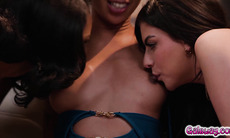 Steamy Lesbian Threesome With Hot Horny Babes Gal Ritchie, Olivia Jay and Ameena Green