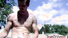 ”bareback fucking this tatted dude hard til I cum in his booty”