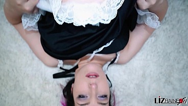 Horny maid Liz Rainbow fucked by Mr Big Fat Dick