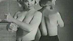 Lovely busty vintage hotties showing off all their natural gifts