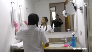Maid Maria Antonia Alzate Seduces Her Boss Sofia Zarate Into Hot Lesbian Fuck - MAMACITAZ