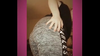 Shaking my booty in grey sweatpants