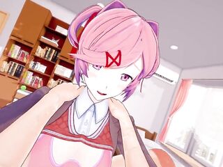 Doki Doki Futanari Club: Shemale Hentai Natsuki enchanting screw with MC - Taker POV