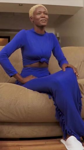 I watched this HAIRY PUSSY BLACK BABE forget her cuck BOYFRIEND even existed   Clip 1