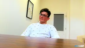 Nerdy Twink Gets Fucked Hard on the Floor - Dirty Scout initiation