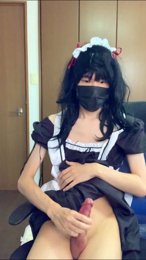 Maid Outfit Crossdressing masturbation