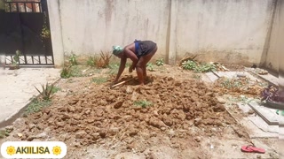African babe/voluptuous butt,tiny skirt/gardening/no panty/Akiilisa pornhub