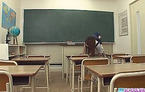 Two guys fuck sana anjus tight holes in class