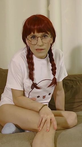 Tranny Brat Wants Big Cocks! Your Tiny Cock Is Only Good for Pussy! JOI Sph German