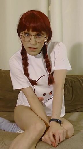 Tranny Brat Wants Big Cocks! Your Tiny Cock Is Only Good for Pussy! JOI Sph German
