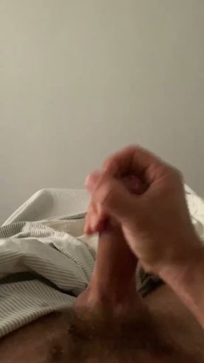 Wanking in bed