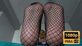 Camila Hot Fishnets stockings - Full HD