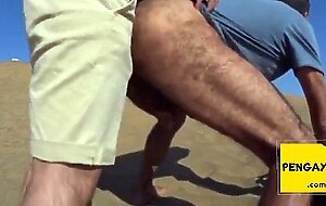 Bareback Outdoor Adventure With A Stranger On A Dune