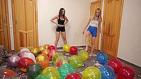 Irene and Jenny barefoot popping all