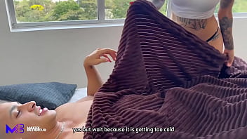 Stepbrothers fuck behind their parents&#039_ backs after just waking up - Max Betancur &amp_ Luna Vitaler