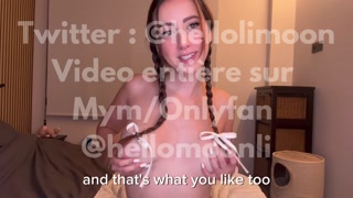 English subtle little French libertine plays with oil on her feet fetish feet