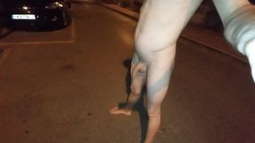 Walking naked on the street