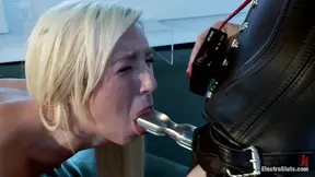 Maia's electrifying lesbian BDSM playtime
