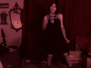 Amateur Trans Girl Elyza Dancing and Teasing