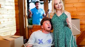 Desperate mom keeps her stepson locked in basement and fucks him so he won't move out