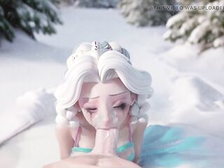 The Cold Not at any time Bothered Me In any case Kristoff. Elsa Giving A Cheating Oral In The Snow.