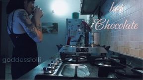 cioccolata calda con pentola che fischia