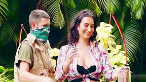 Sidney Alexis In Archery Lesson In Jungle