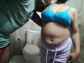 Bengali Desi Bathroom Fuck Stepsister Ass Fucked Hard in the Bathroom, Full Hardcore