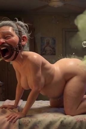 90 Year Old Granny Farting Loud &amp; Smelly in Bedroom