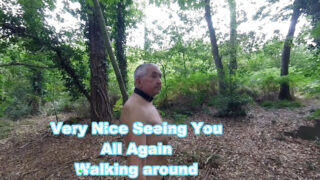 Vídeo público solo ao ar livre de uma escrava britânica madura com piercings, sendo penetrada analmente de lado.