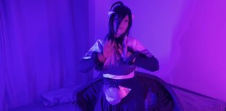 Hot Night in Albedo Cosplay - Seduction from Overlord