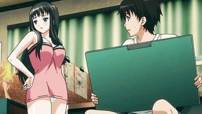 Watch this office babe with massive tits and a big ass get off on a big dick while doing a naughty cartoon