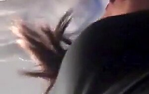 Black Cock Blowjob at Gloryhole by Crossdresser